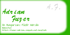 adrian fuzer business card